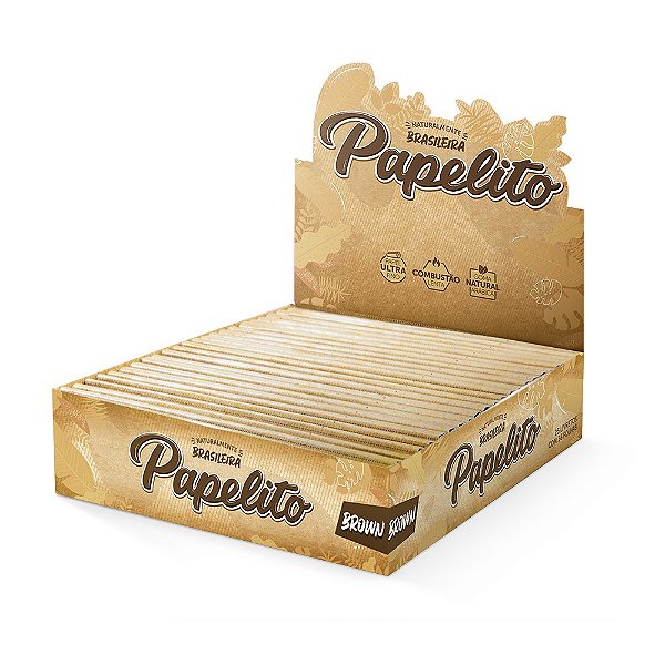 Seda Papelito Brown King Size Display Com 25 Un